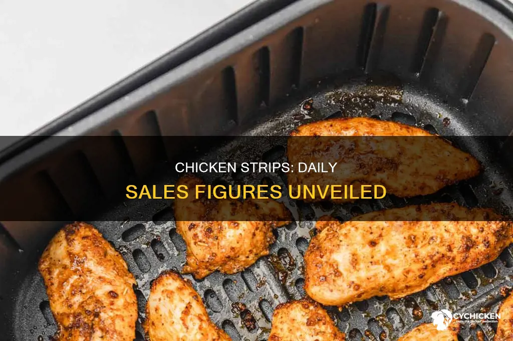 how many chicken tenders are sold each day