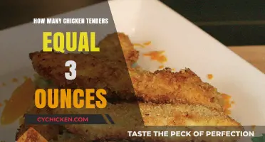 Measuring Chicken Tenders: How Many Equal 3 Ounces?