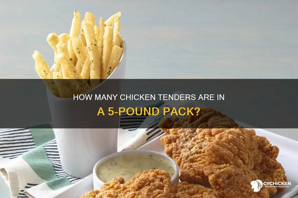 how many chicken tenders in 5 lbs