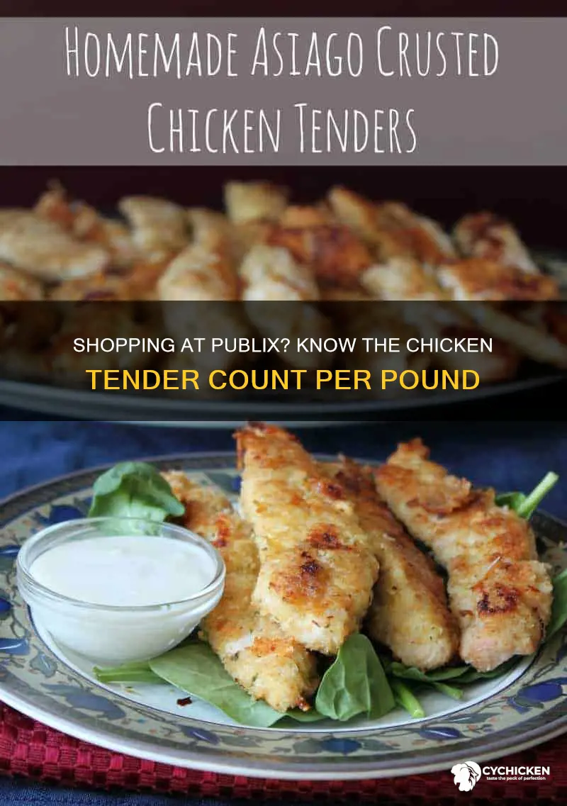 how many chicken tenders in a pound at publix