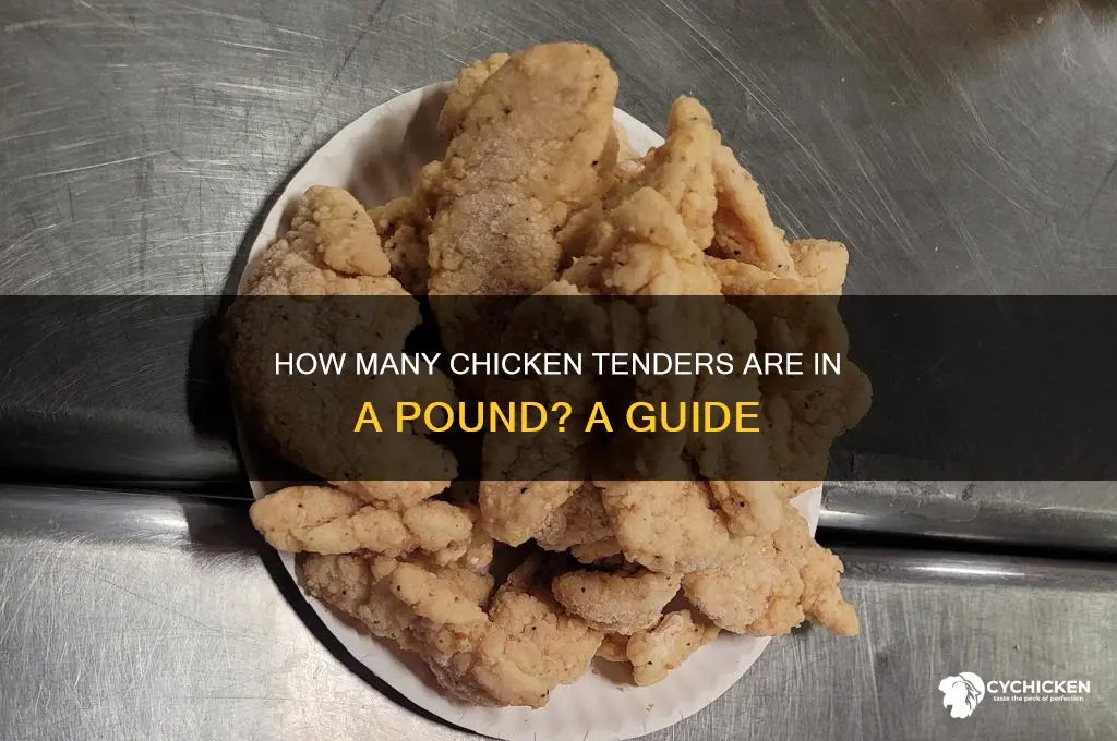 how many chicken tenders in a pound