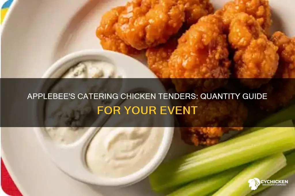 how many chicken tenders in applebeee catering