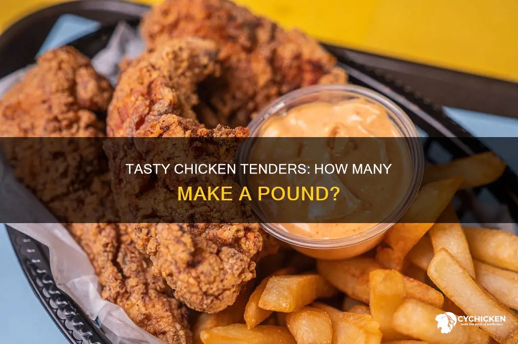 how many chicken tenders is 1 2 lb