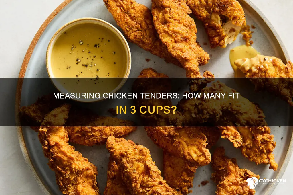 how many chicken tenders is 3 cups
