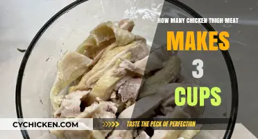 Measuring Chicken Thigh Meat: How Much for 3 Cups?