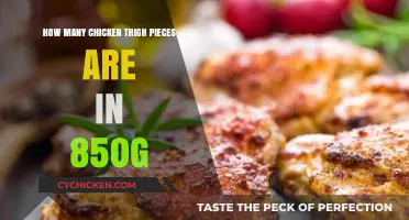 Calculating Chicken Thigh Portions: How Many Pieces in 850g?