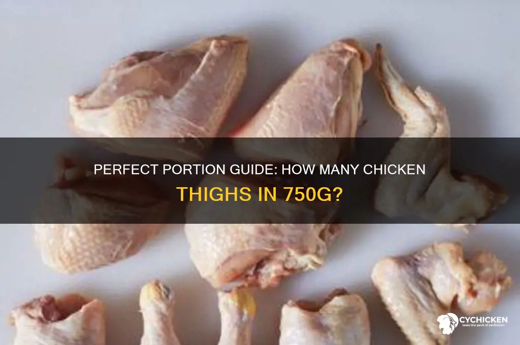 how many chicken thighs 750g