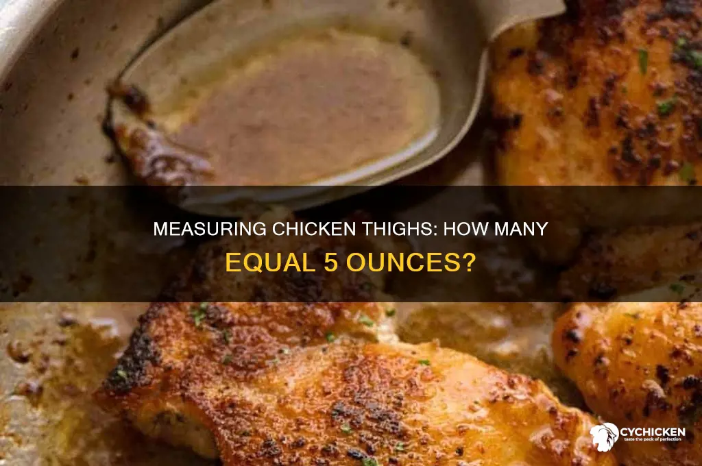 how many chicken thighs are 5 oz