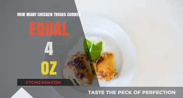 Cooking Chicken Thighs: How Many Equal 4 Ounces?