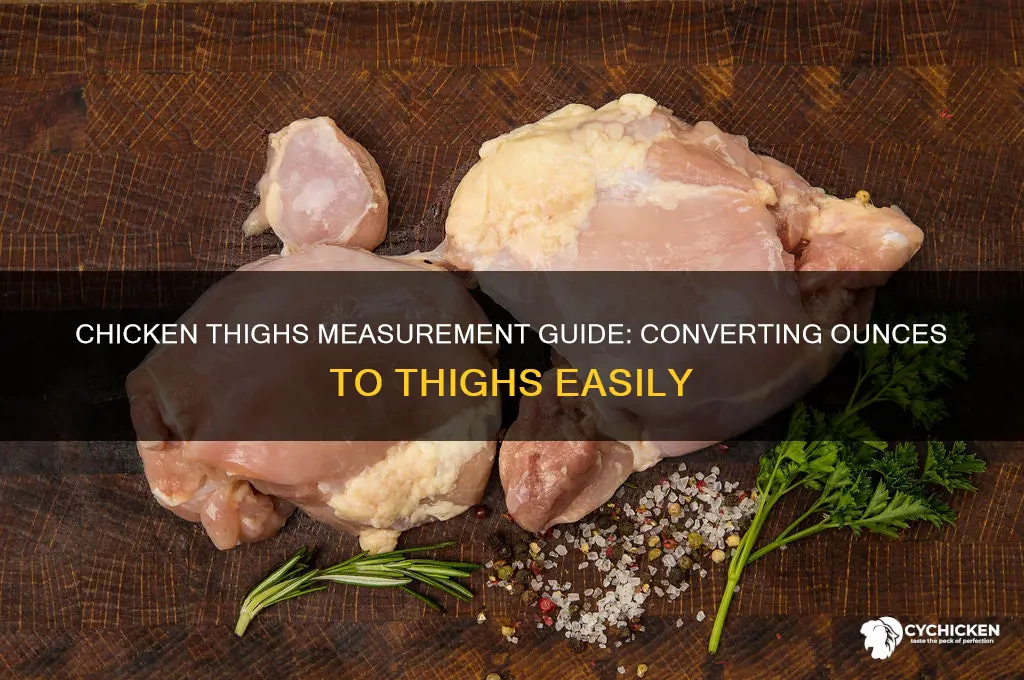 how many chicken thighs equals 14 oz