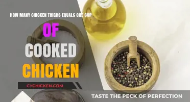 Measuring Chicken Thighs: How Many Equal One Cup Cooked?