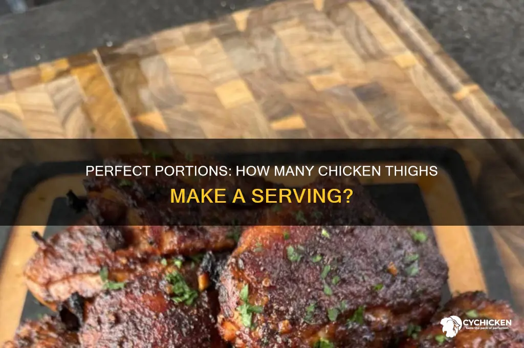 how many chicken thighs in a serving