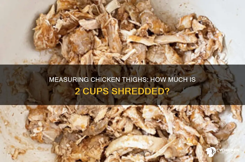 how many chicken thighs is 2 cups shredded