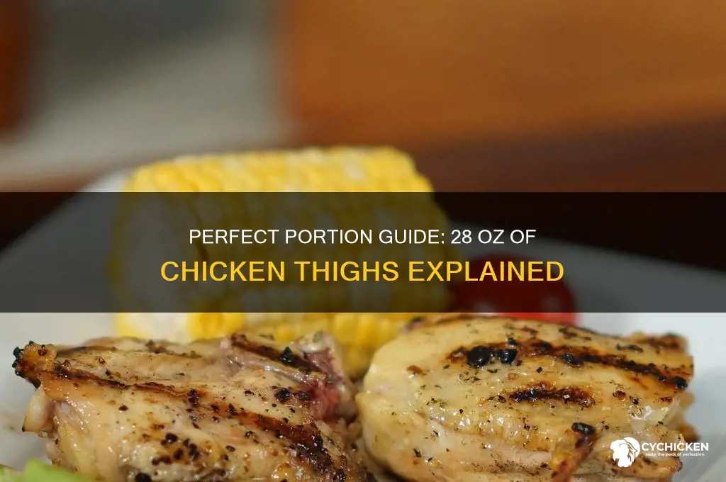 how many chicken thighs is 28 oz