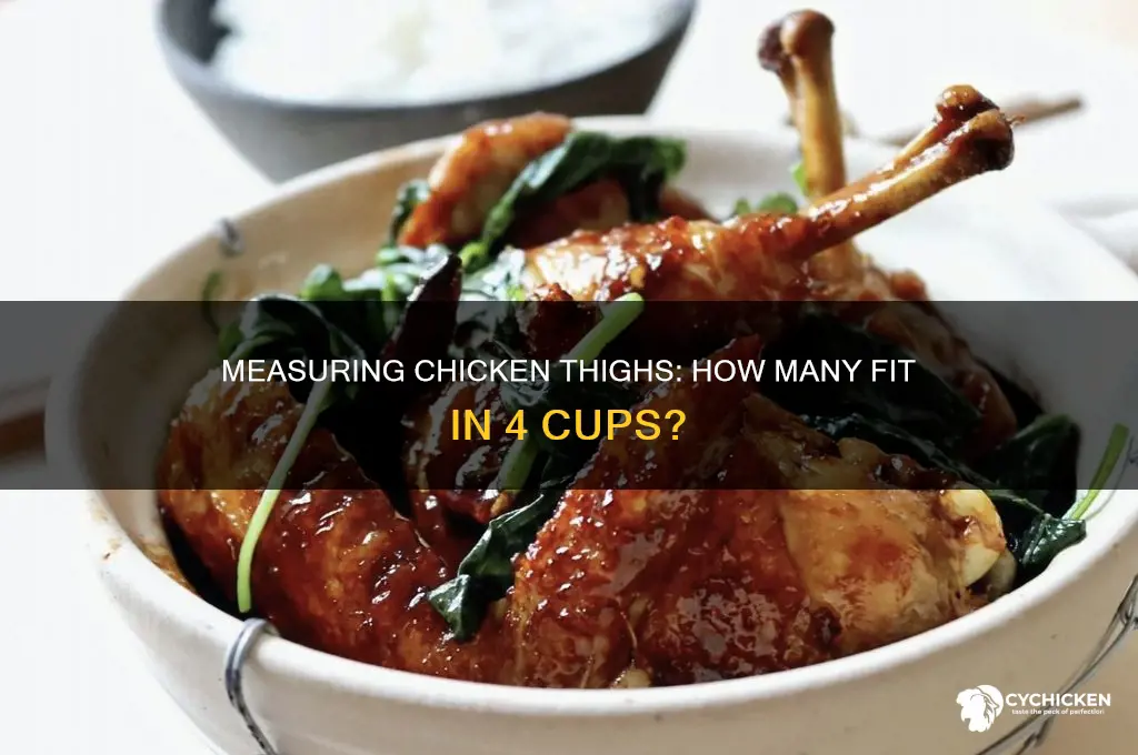 how many chicken thighs is 4 cups