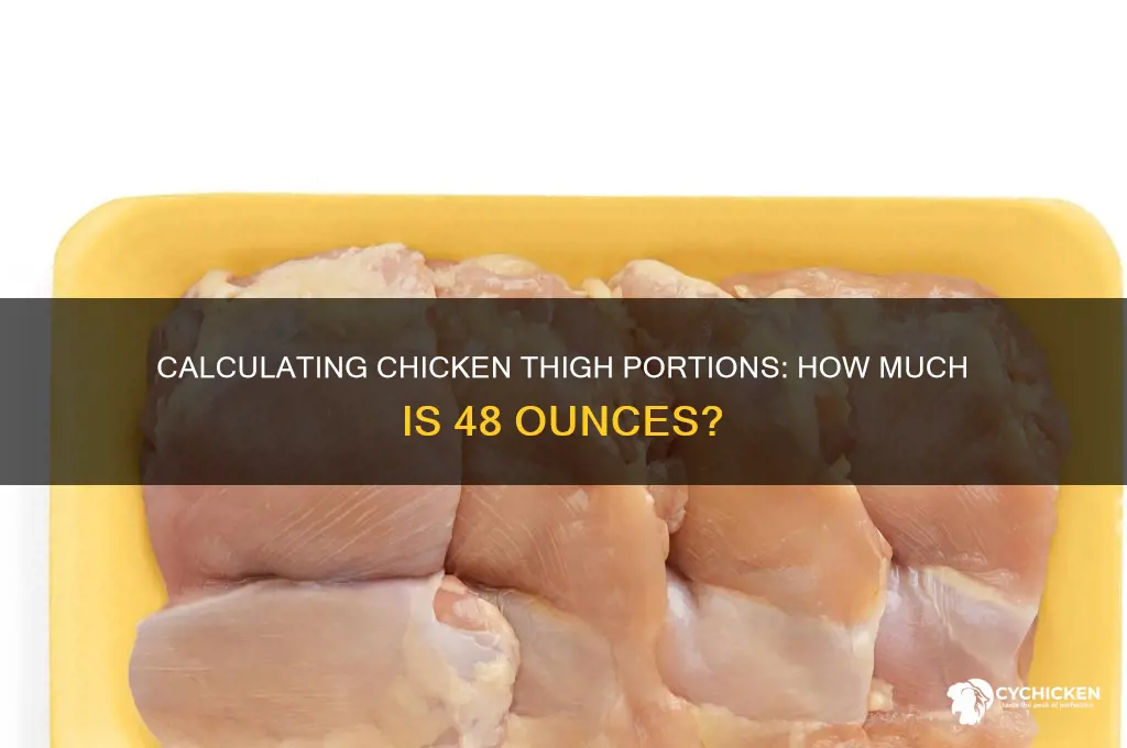 how many chicken thighs is 48 oz
