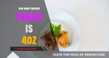 Measuring Chicken Thighs: How Much is 4oz in Quantity?
