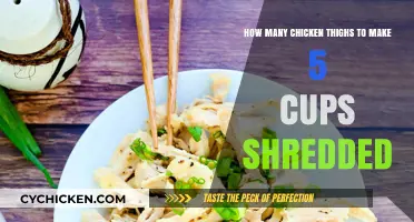 Shredded Chicken Thighs: Perfect Quantity for 5 Cups Recipe