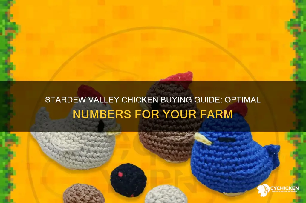 how many chicken to buy stardew
