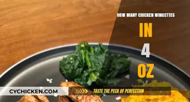 How Many Chicken Wingettes Are in a 4-Ounce Serving?