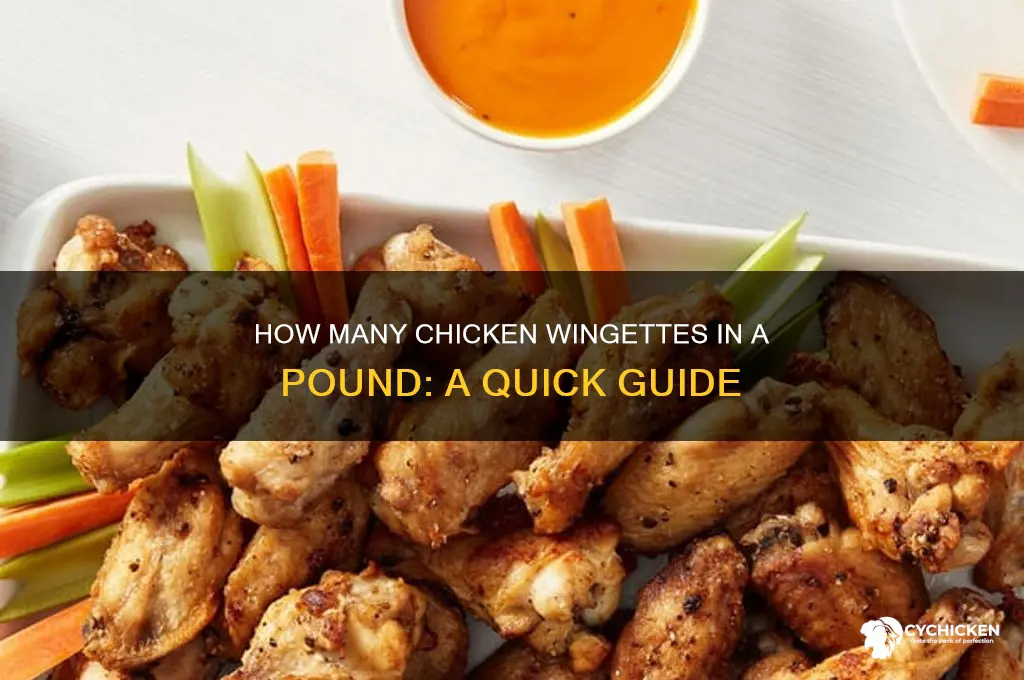 how many chicken wingettes in a pound