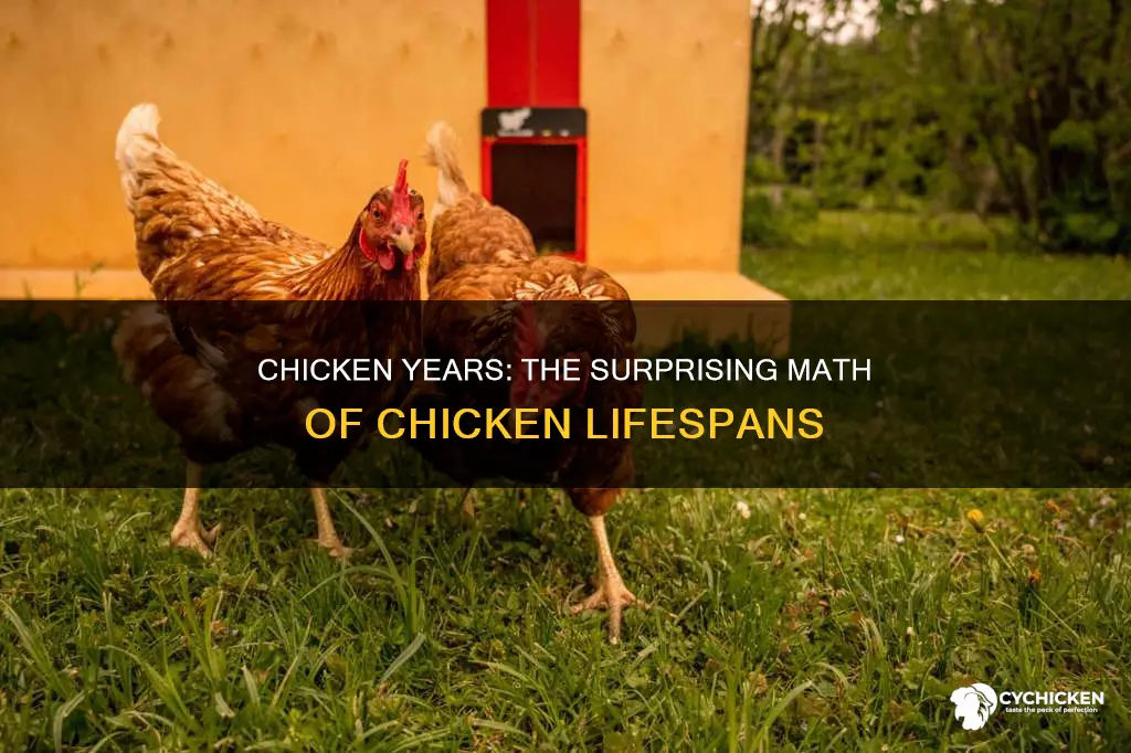 how many chicken years are in one human year
