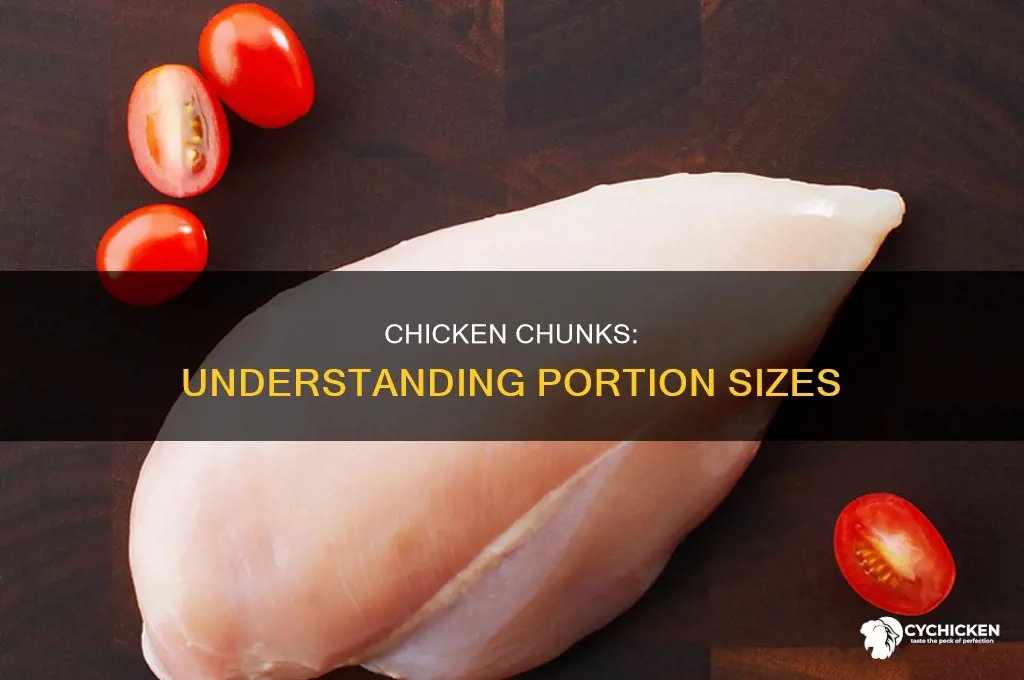 how many chunks of chicken in an oz