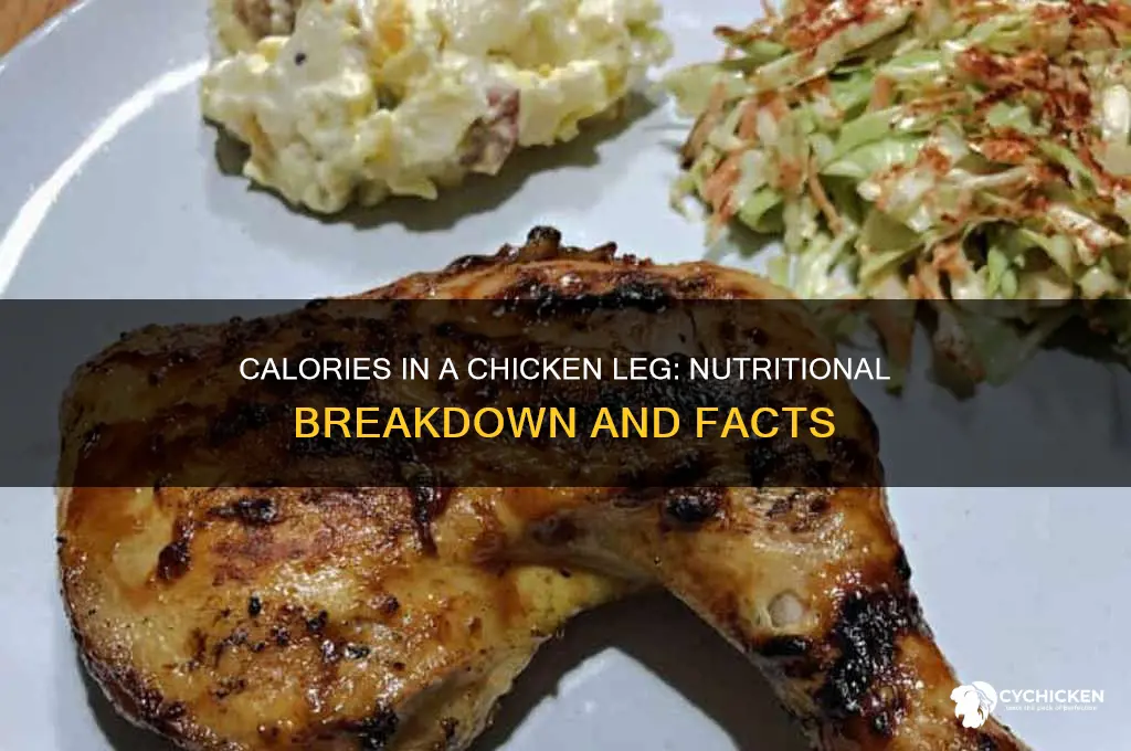 how many claoires is a chicken legg