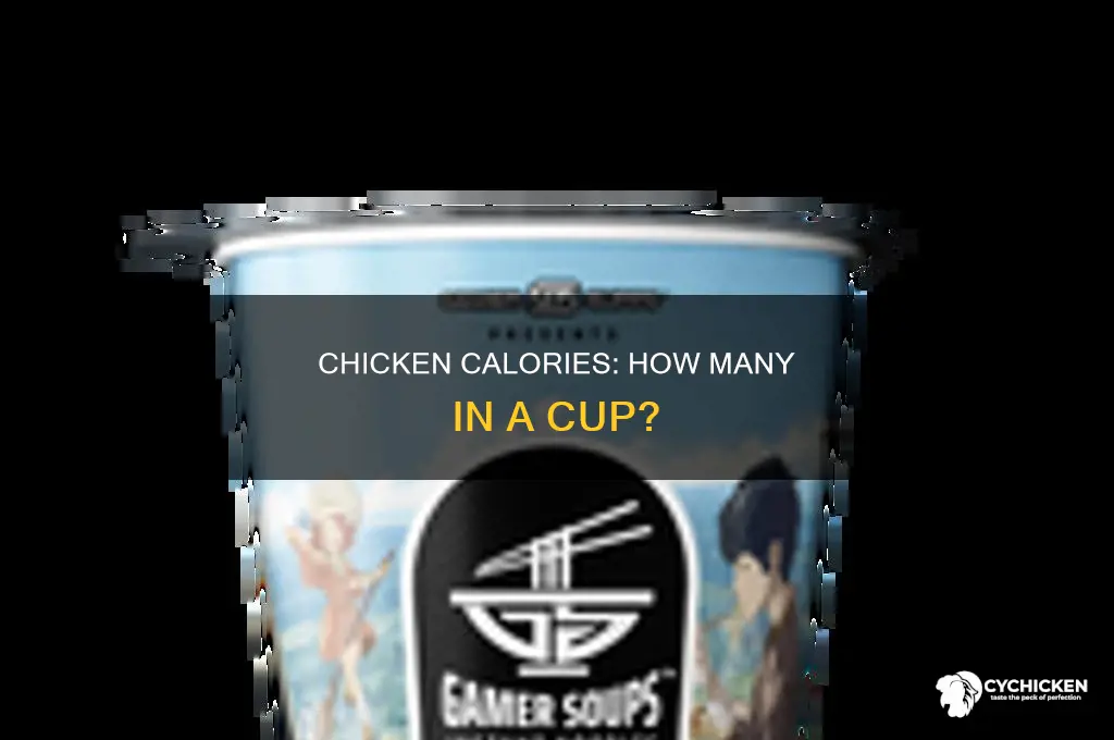 how many claories in a cup of chicken