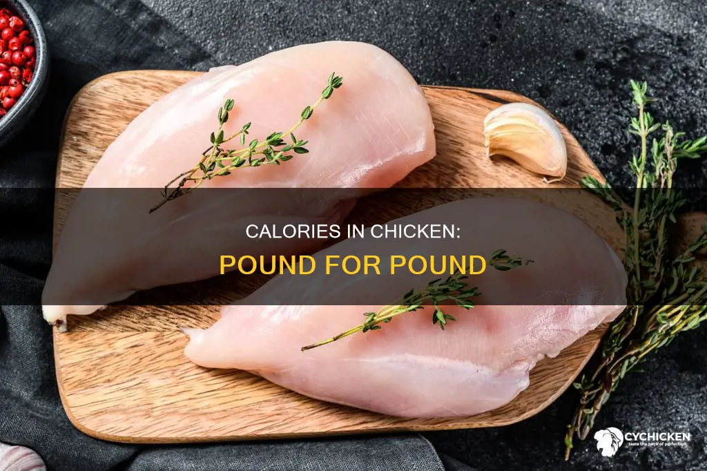 how many colories are in a pound of chicken