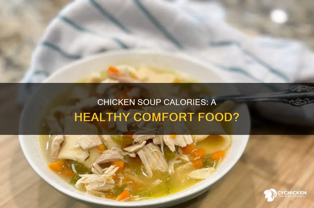 how many csloried in chicken and rice soip