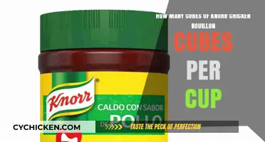 Knorr Chicken Bouillon Cubes: How Many Per Cup?