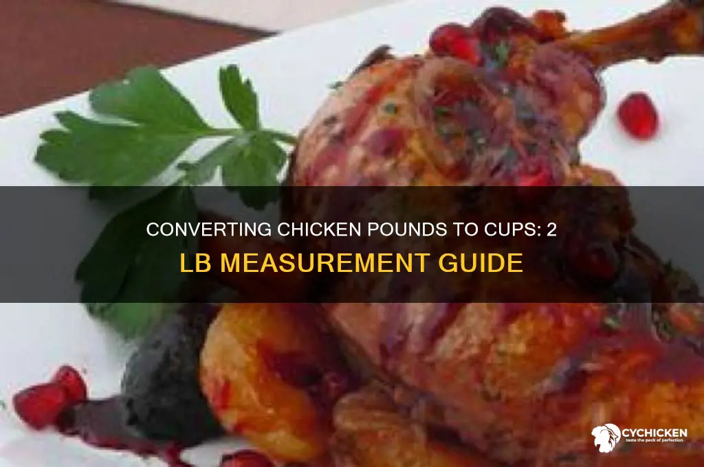 how many cups in 2 lb chicken