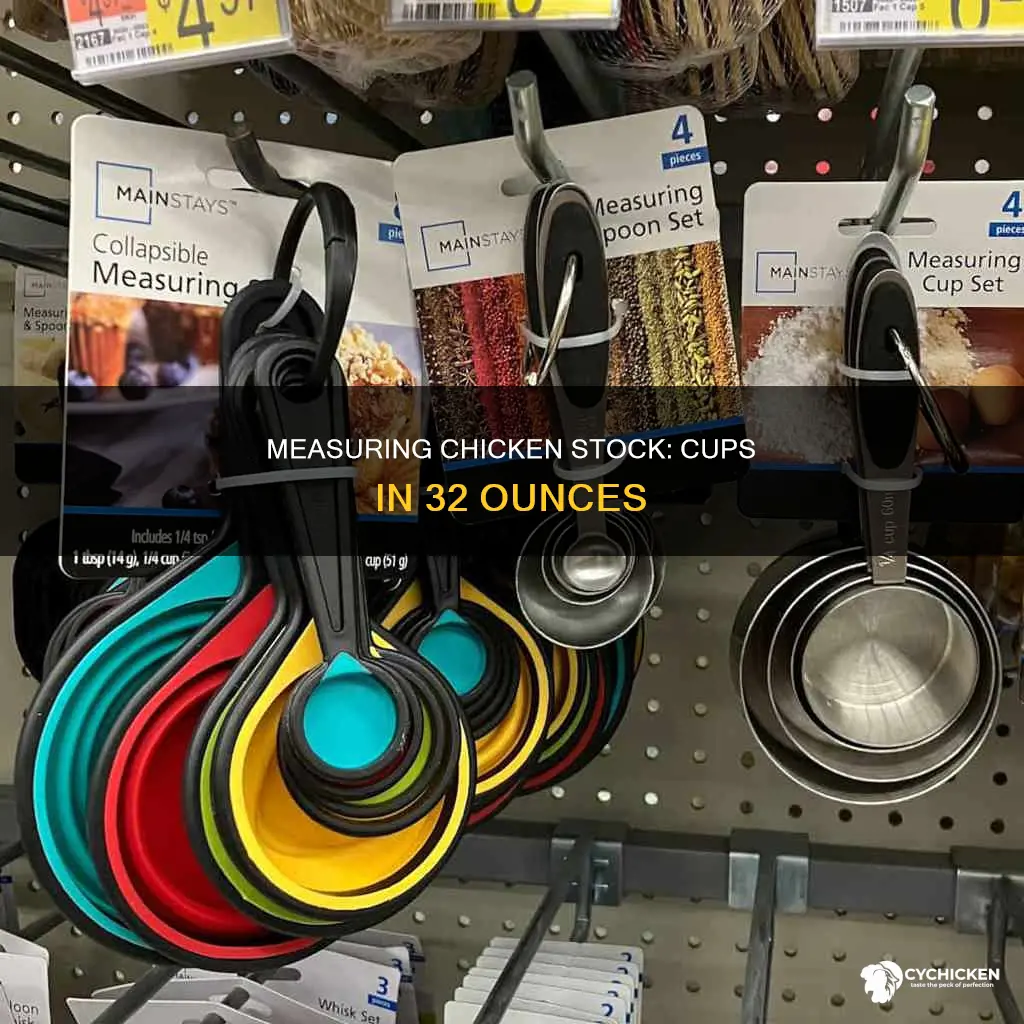 how many cups in 32 ounces of chicken stock