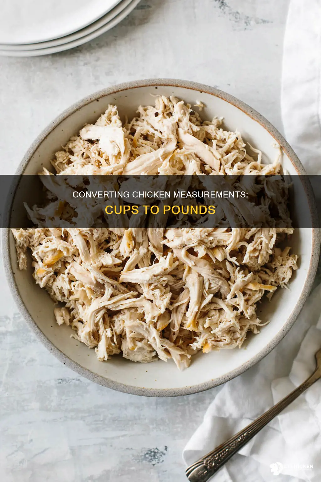 how many cups is 1 1 2 lbs of chicken