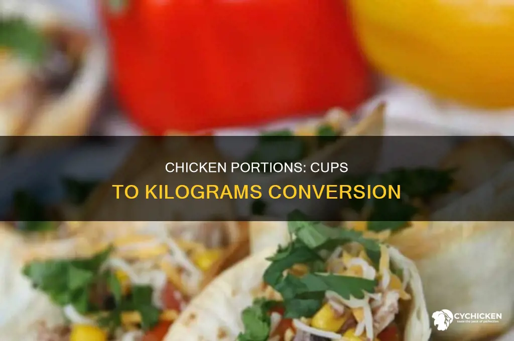how many cups is 1 kg of chicken