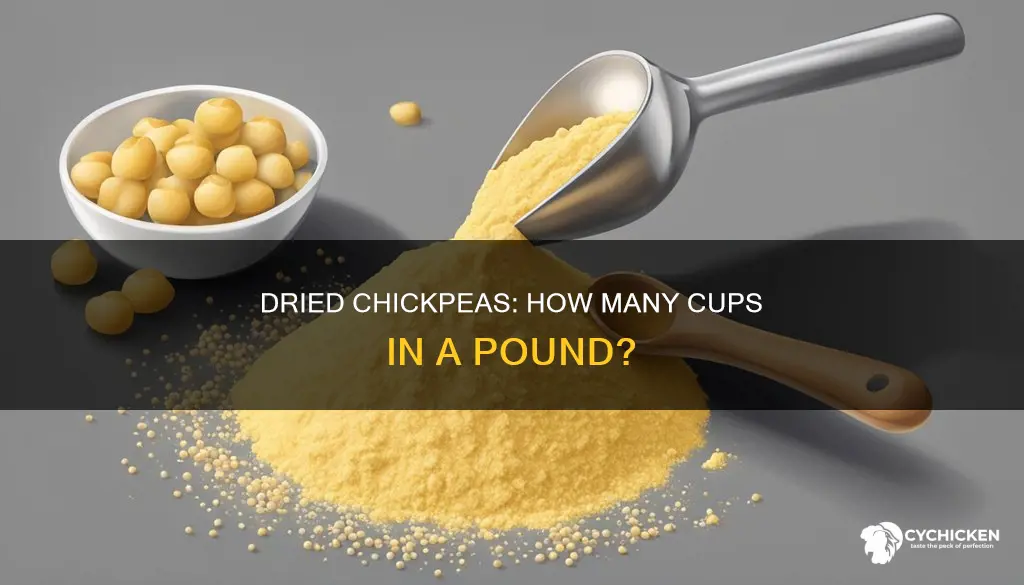 how many cups is 1 pound of dried chick peas
