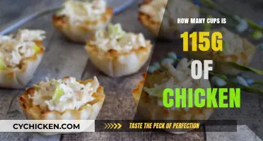 Converting Chicken Weight: How Many Cups is 115g of Chicken?