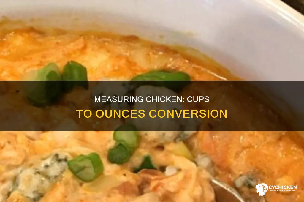how many cups is 12 ounces of chicken
