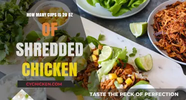 Shredded Chicken: Cups Measurement Conversion for 20 Oz