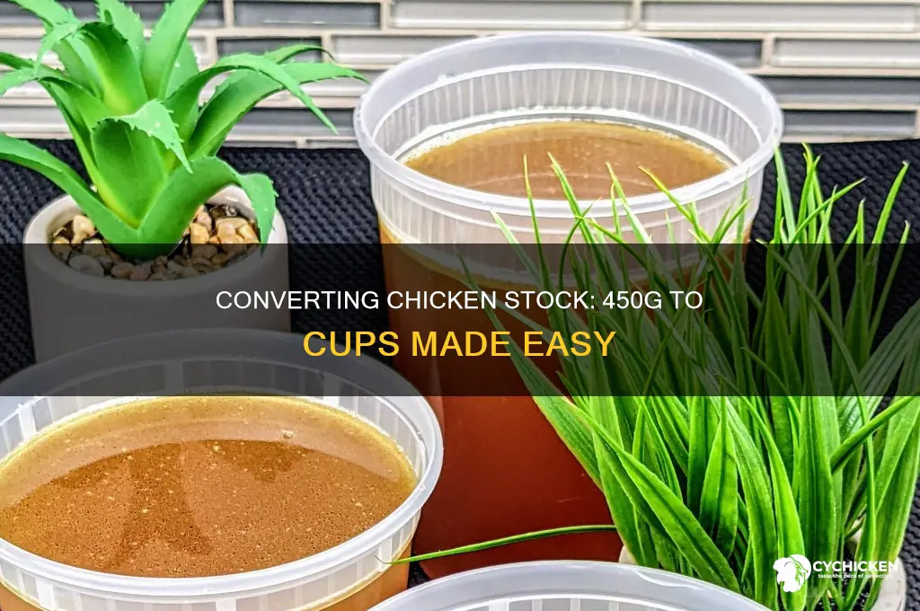 how many cups is 450g chicken stock