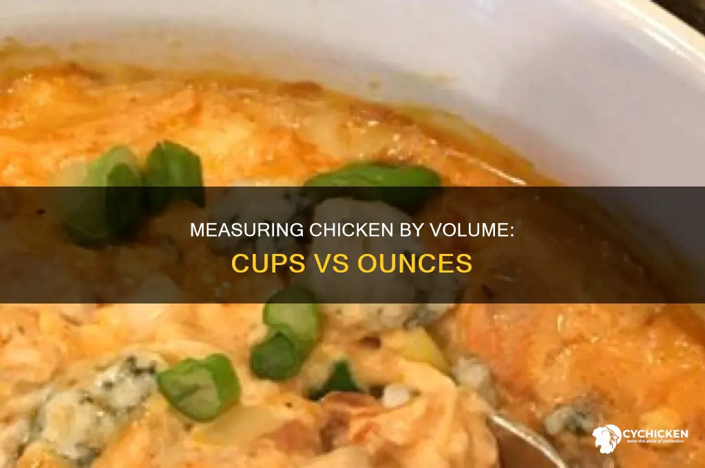 how many cups is 5 ounces of chicken