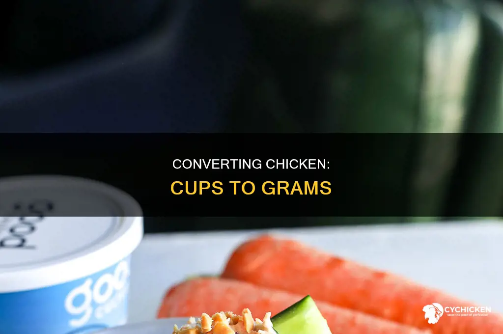 how many cups is 84 grams of chicken