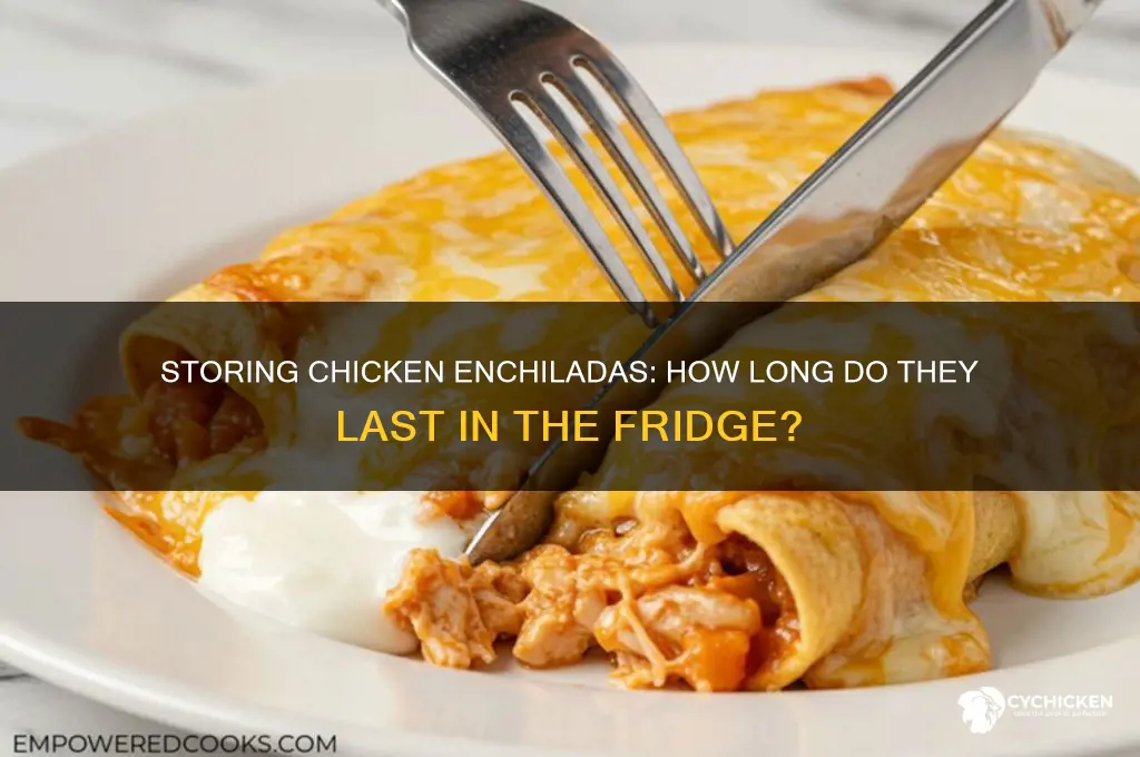 how many days chicken enchiladas ib refrigerator