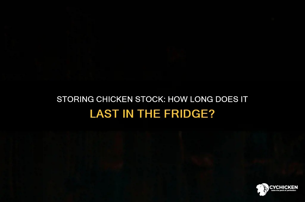 how many days chicken stock in fridge