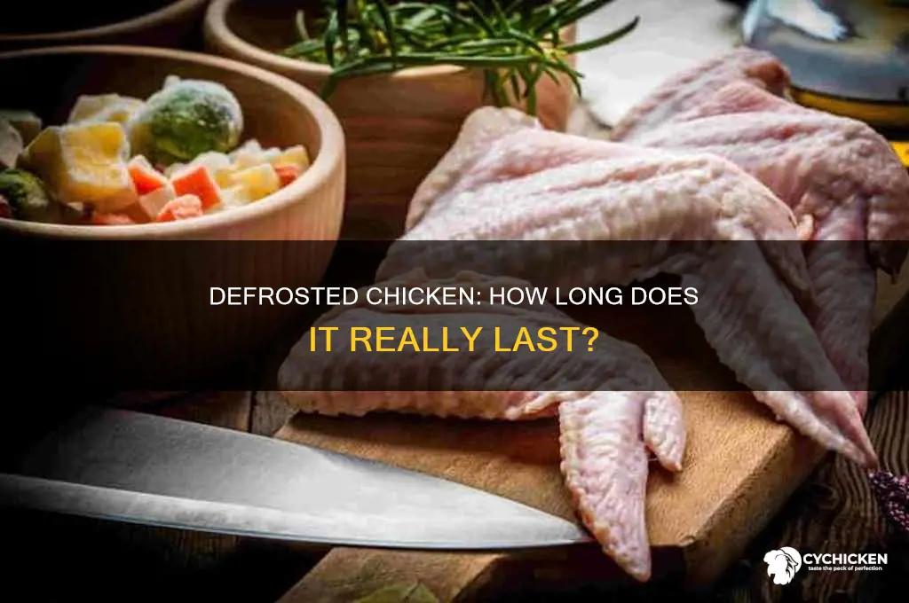 how many days does chicken last after defrosting