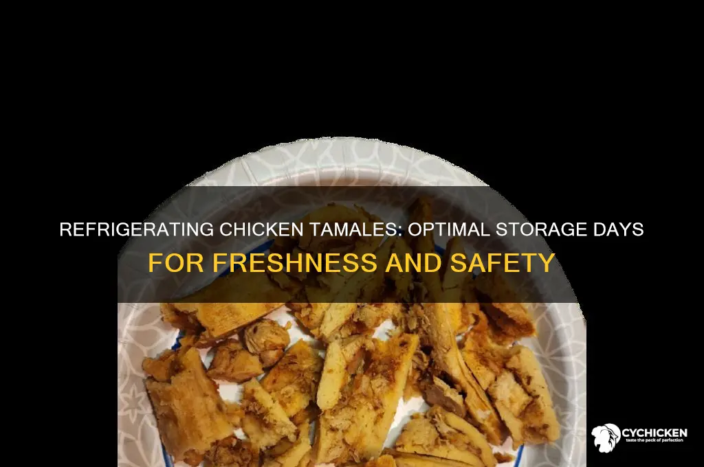 how many days to refrigerate chicken tamales