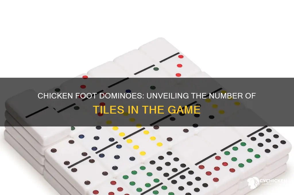 how many dominoes are in chicken foot
