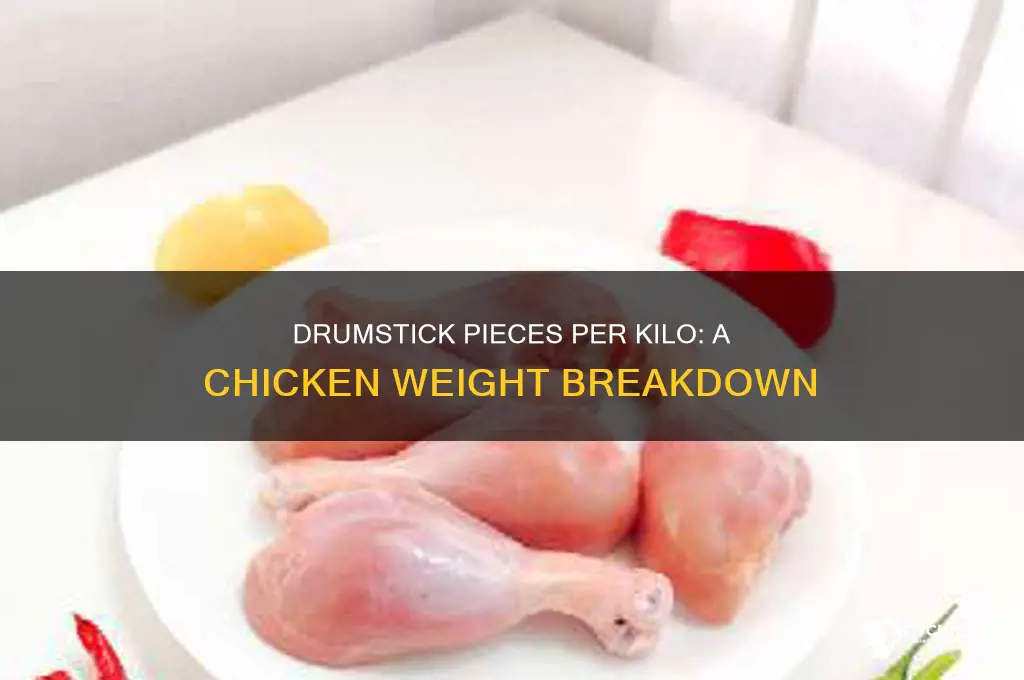how many drumstick pieces in 1kg chicken