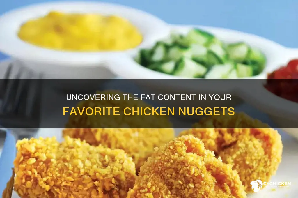 how many fat are in chicken nuggets
